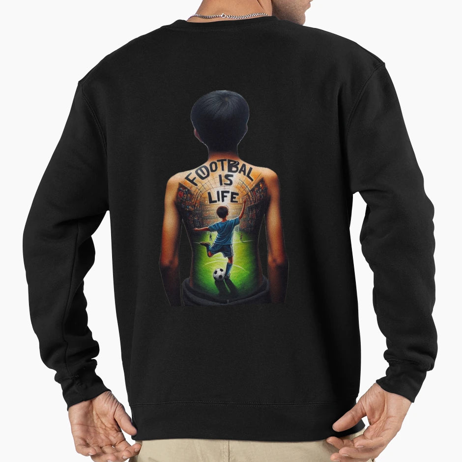 Football Is Whole Life Sweatshirt - Novelty Apparel Unisex - T-Shirt, Sweatshirt, Hoodie