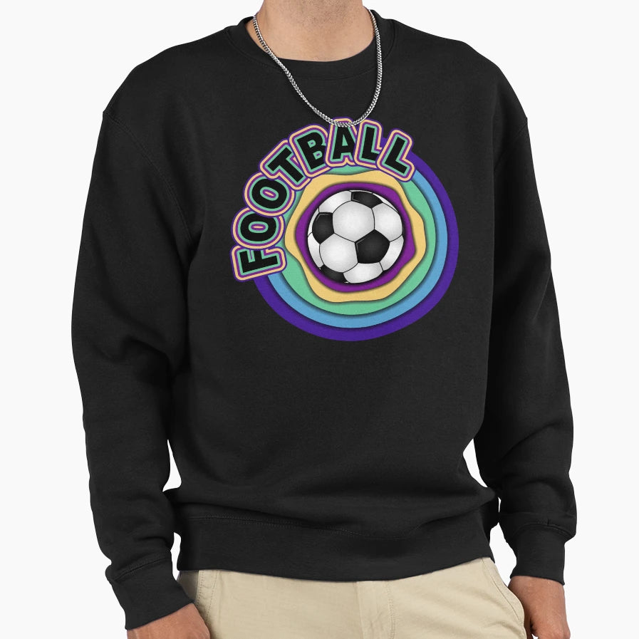 Football Colorful Sweatshirt - Trendy Graphic for Adults - T-Shirt, Sweatshirt, Hoodie