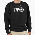 I Love Heart Football Sweatshirt - Graphic Print Unisex - T-Shirt, Sweatshirt, Hoodie