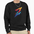 Bold Neon Lightning Bolt Z Logo Sweatshirt - Minimalist Print for Adults - T-Shirt, Sweatshirt, Hoodie
