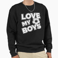 Love My Football Soccer Mom Dad Sweatshirt - Custom Art Print for Adults - T-Shirt, Sweatshirt, Hoodie