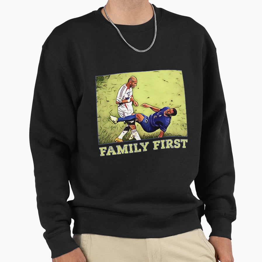 Zizou Fighter Sweatshirt - Unique Graphic Unisex - T-Shirt, Sweatshirt, Hoodie