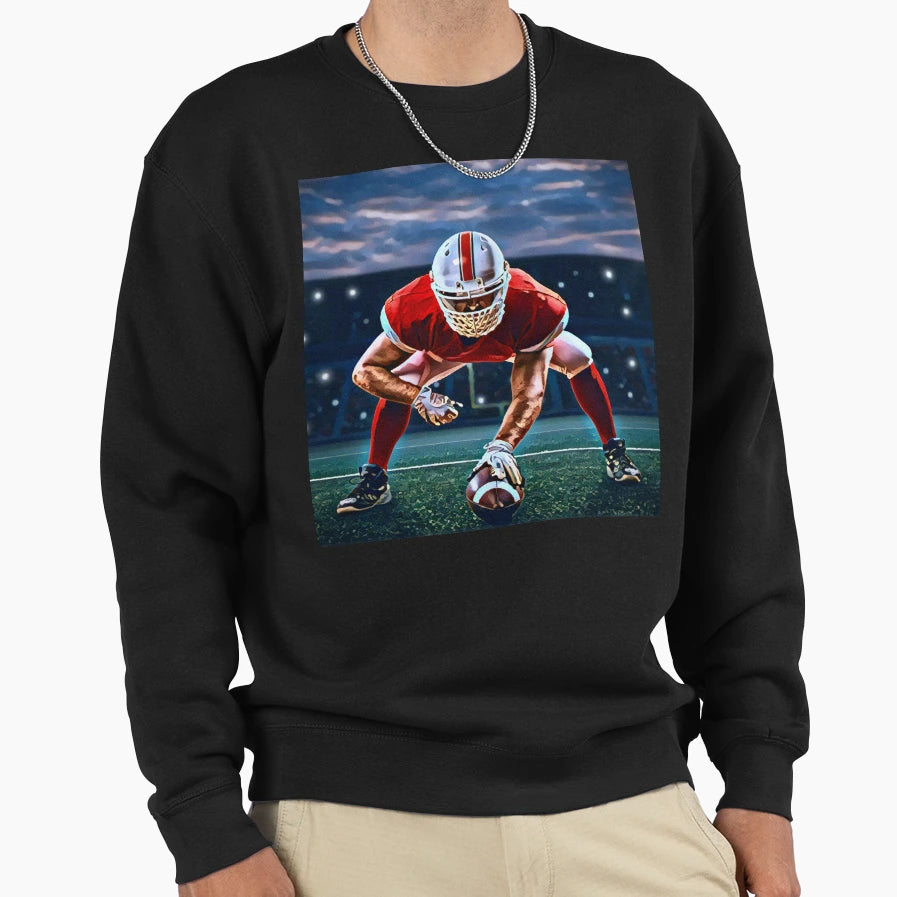 Football Hike Sweatshirt - Trendy Graphic Men Women - T-Shirt, Sweatshirt, Hoodie
