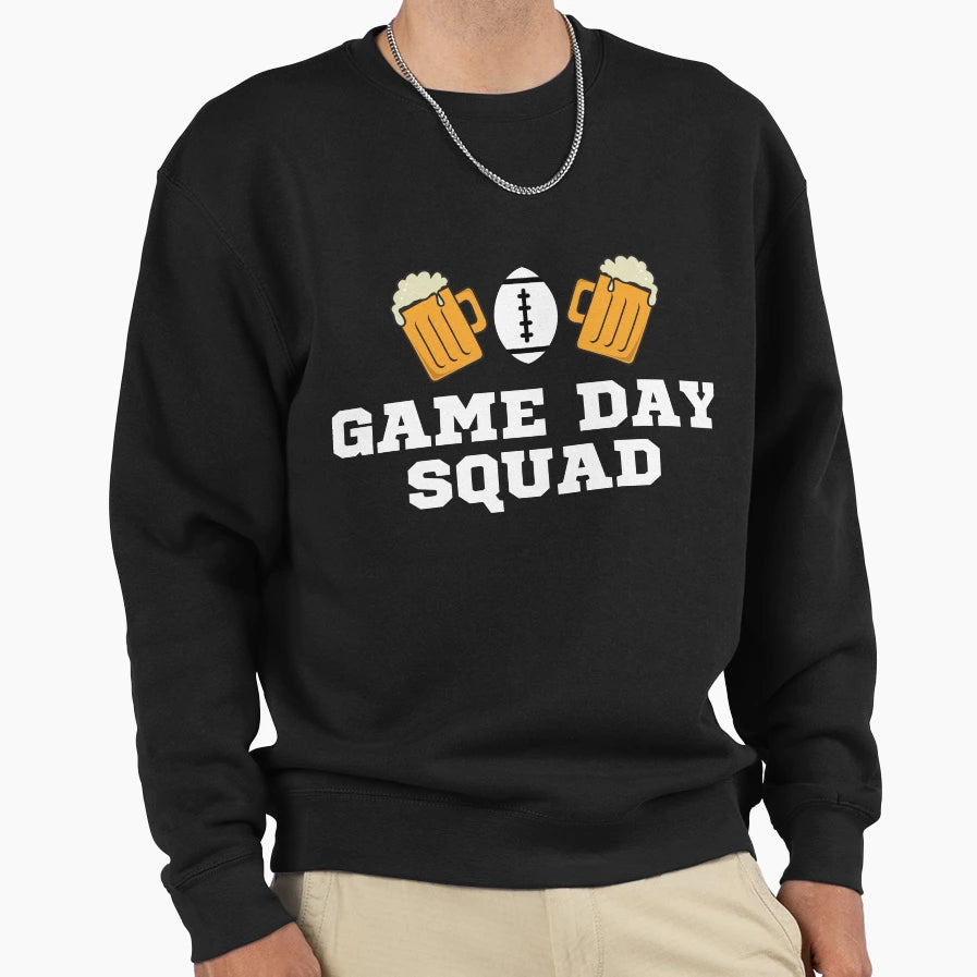 Game Day Squad Sweatshirt - Minimalist Print Men Women - T-Shirt, Sweatshirt, Hoodie