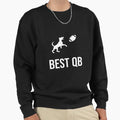 Best Qb Dog Football Player American Sweatshirt - Graphic Print Unisex - T-Shirt, Sweatshirt, Hoodie