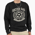 Soccer Dad Athletic Crest Game Sweatshirt - Minimalist Print for Adults - T-Shirt, Sweatshirt, Hoodie