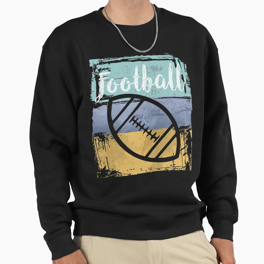 Football Ball Sweatshirt - Fun Novelty Design Men Women - T-Shirt, Sweatshirt, Hoodie