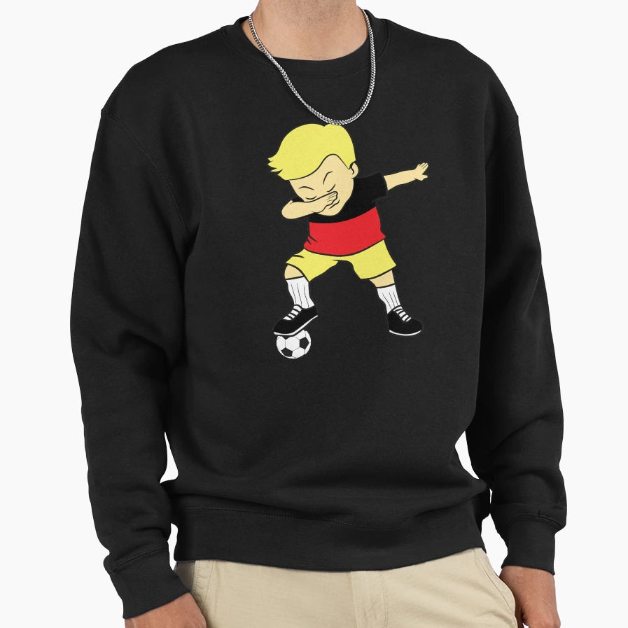 Soccer Player Germany Jersey Dab Sweatshirt - Minimalist Print for Adults - T-Shirt, Sweatshirt, Hoodie