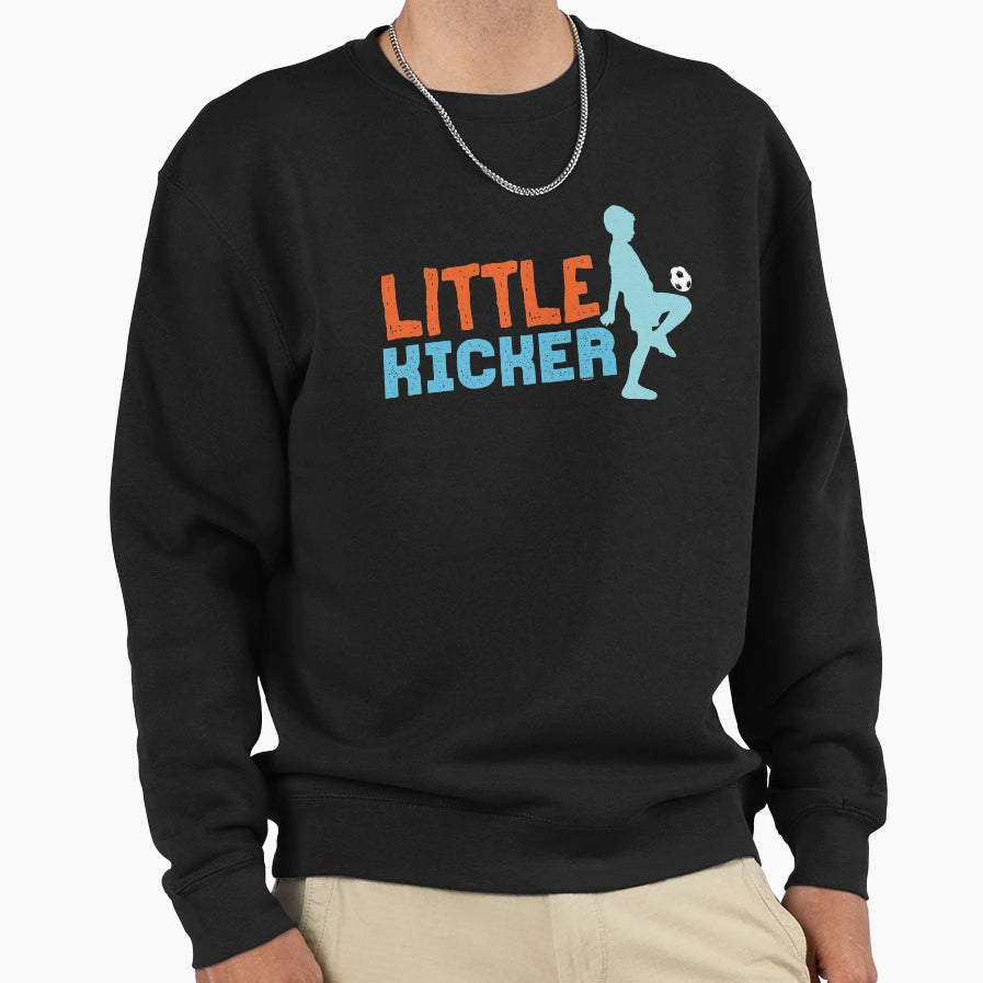 Little Kicker Soccer Sweatshirt - Unique Graphic Men Women - T-Shirt, Sweatshirt, Hoodie