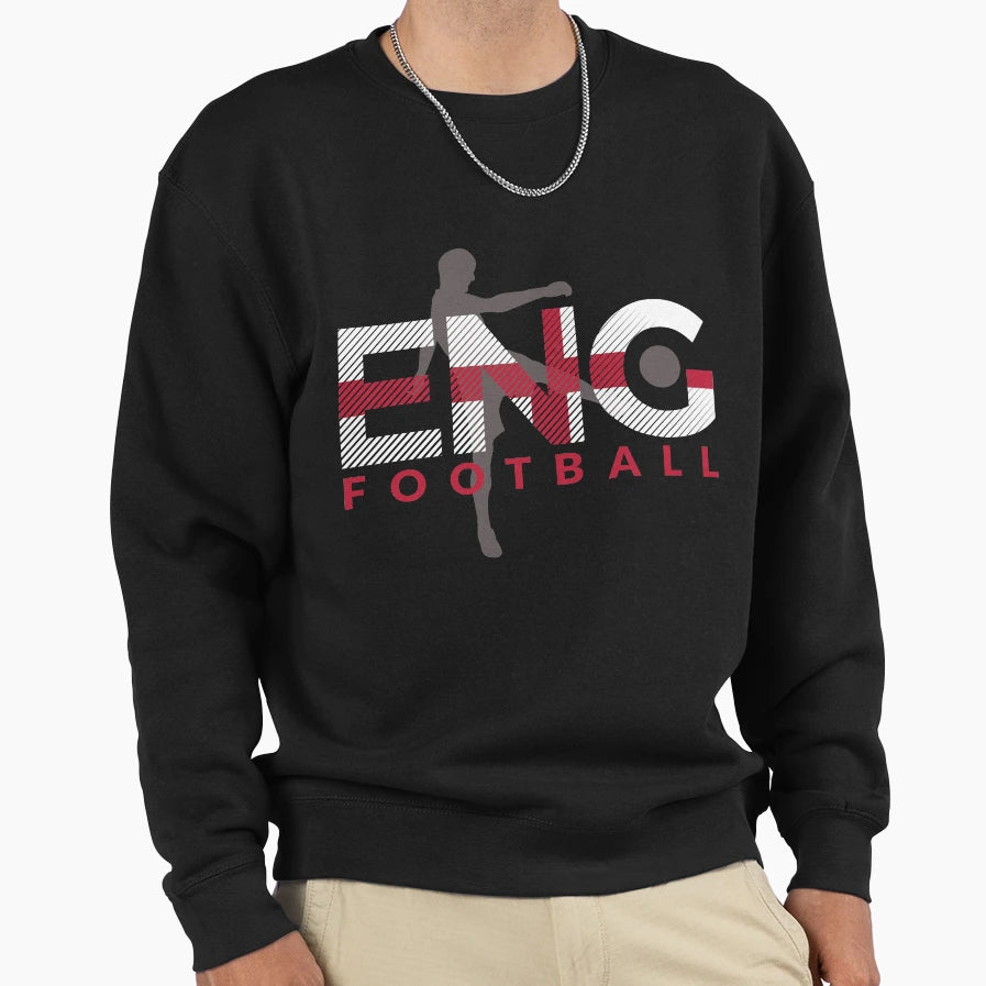 2018 Soccer Cup England Flag Uk Sweatshirt - Fun Novelty Design Unisex - T-Shirt, Sweatshirt, Hoodie
