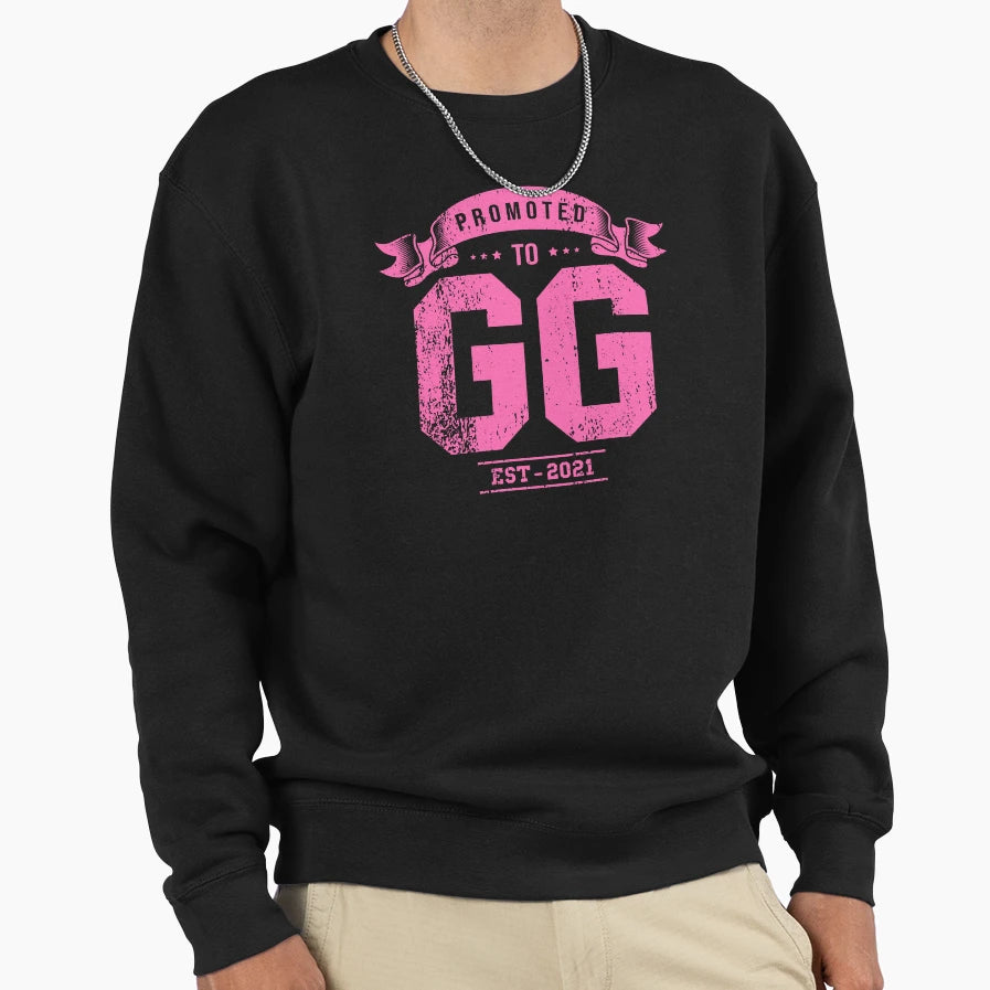 Promoted To Gg Pregnancy Announcement Sweatshirt - Trendy Graphic Unisex - T-Shirt, Sweatshirt, Hoodie