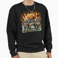Flames And Camo Football Dad Sweatshirt - Custom Art Print Unisex - T-Shirt, Sweatshirt, Hoodie