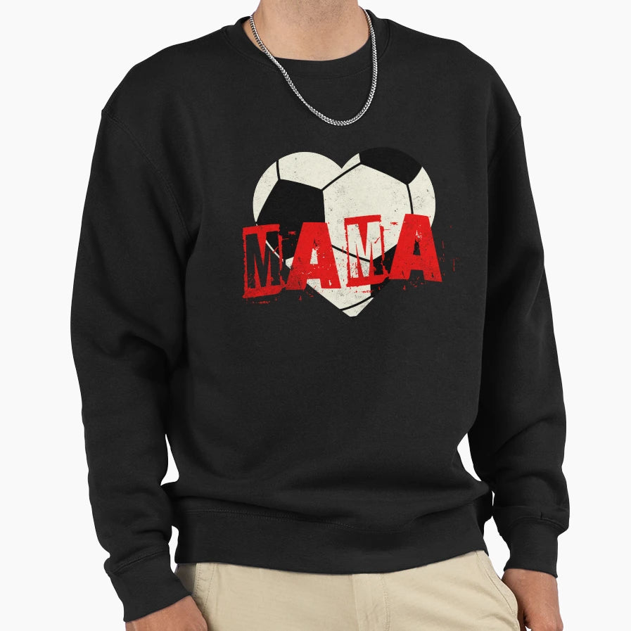 Soccer Mama Heart Game Sweatshirt - Minimalist Print Unisex - T-Shirt, Sweatshirt, Hoodie