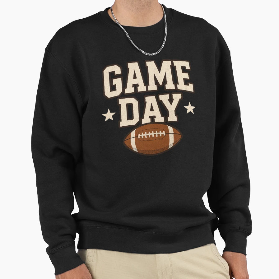 American Football Game Day Sweatshirt - Unique Graphic Unisex - T-Shirt, Sweatshirt, Hoodie