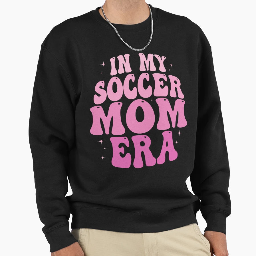My Soccer Mom Era Groovy Soccer Mama Sweatshirt - Unique Graphic Men Women - T-Shirt, Sweatshirt, Hoodie
