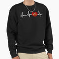 My Heart Beats Football Sweatshirt - Novelty Apparel Unisex - T-Shirt, Sweatshirt, Hoodie