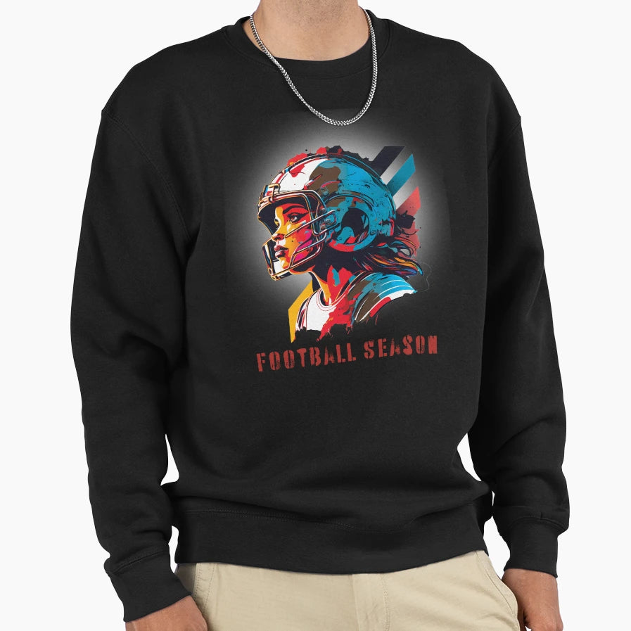 Football Season Sweatshirt - Novelty Apparel Unisex - T-Shirt, Sweatshirt, Hoodie