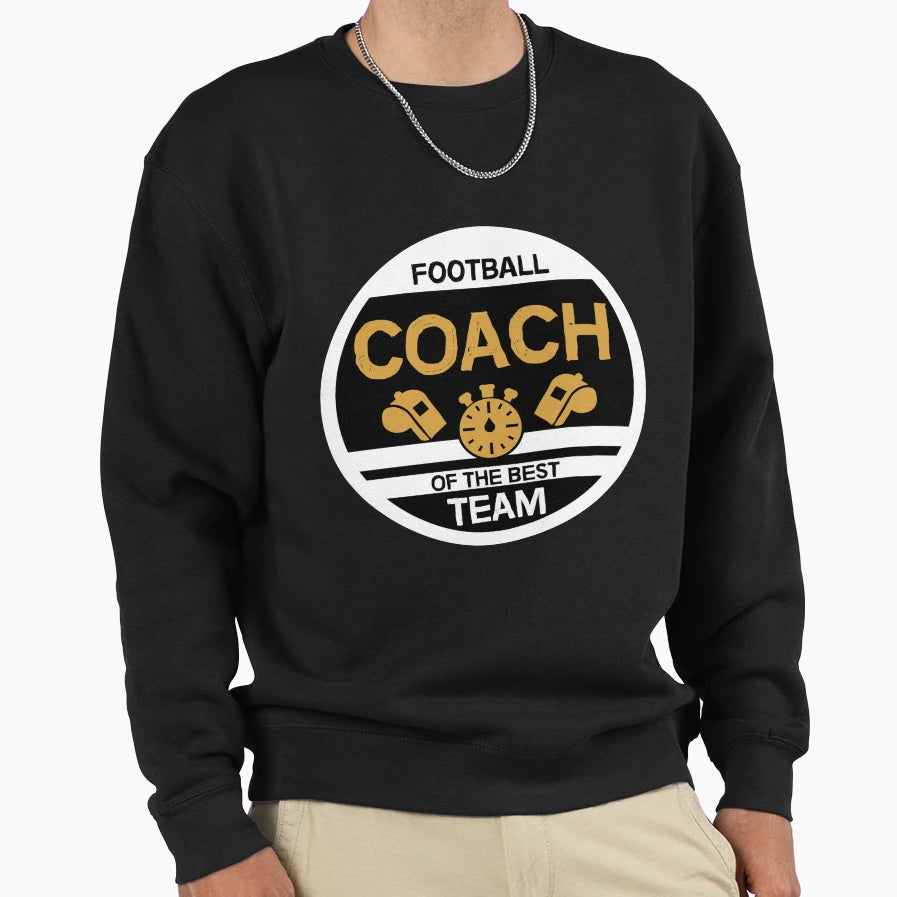 Football Coach Best Football Sweatshirt - Custom Art Print for Adults - T-Shirt, Sweatshirt, Hoodie