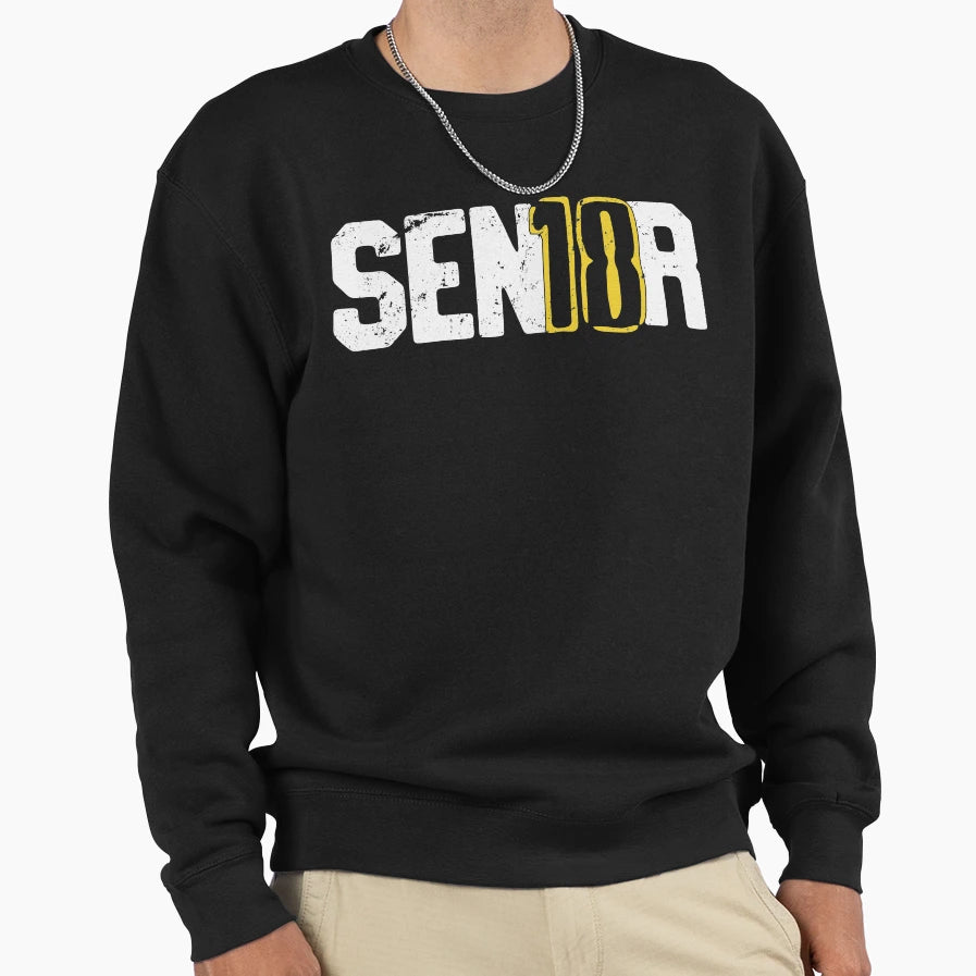Senior 2018 Sen18R Graduation Sweatshirt - Custom Art Print Unisex - T-Shirt, Sweatshirt, Hoodie