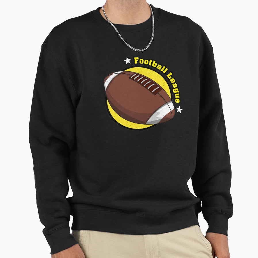 Football League Sweatshirt - Casual Everyday Wear for Adults - T-Shirt, Sweatshirt, Hoodie