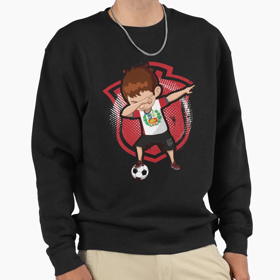Football Soccer Dab Peru Sweatshirt - Novelty Apparel Unisex - T-Shirt, Sweatshirt, Hoodie