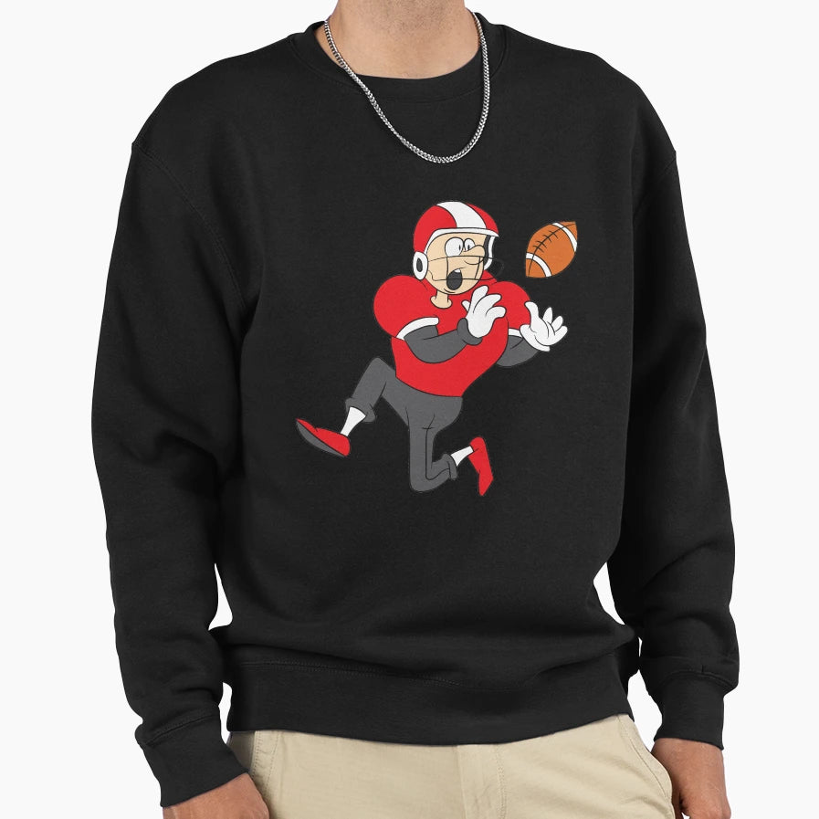American Football Player Catches Sweatshirt - Fun Novelty Design Men Women - T-Shirt, Sweatshirt, Hoodie