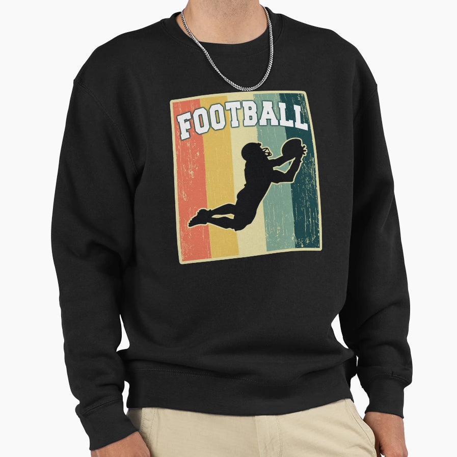 Old School Football Sweatshirt - Minimalist Print Unisex - T-Shirt, Sweatshirt, Hoodie