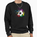 Soccer Colored Sweatshirt - Aesthetic Graphic for Adults - T-Shirt, Sweatshirt, Hoodie