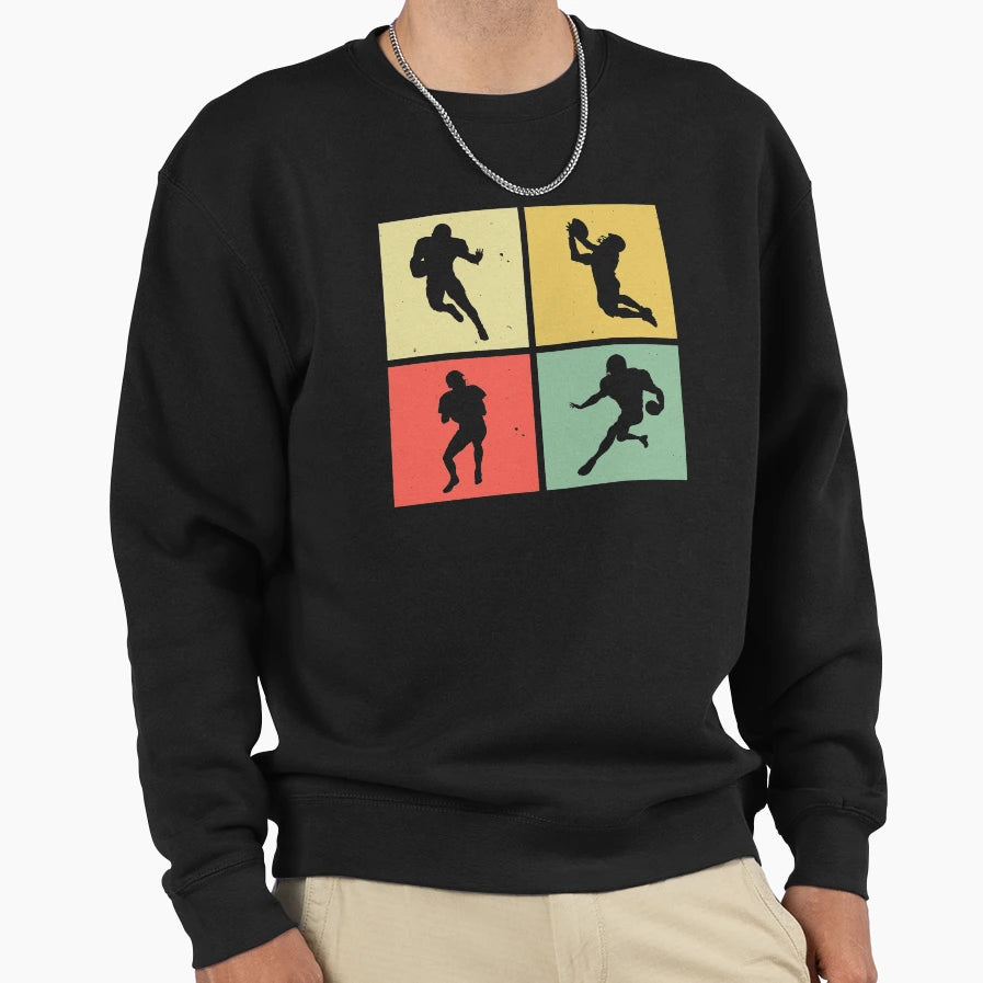 American Football Or Rugby Sweatshirt - Trendy Graphic Men Women - T-Shirt, Sweatshirt, Hoodie