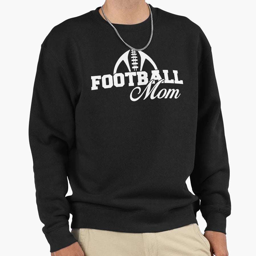 Football Mom Sweatshirt - Graphic Print Unisex - T-Shirt, Sweatshirt, Hoodie