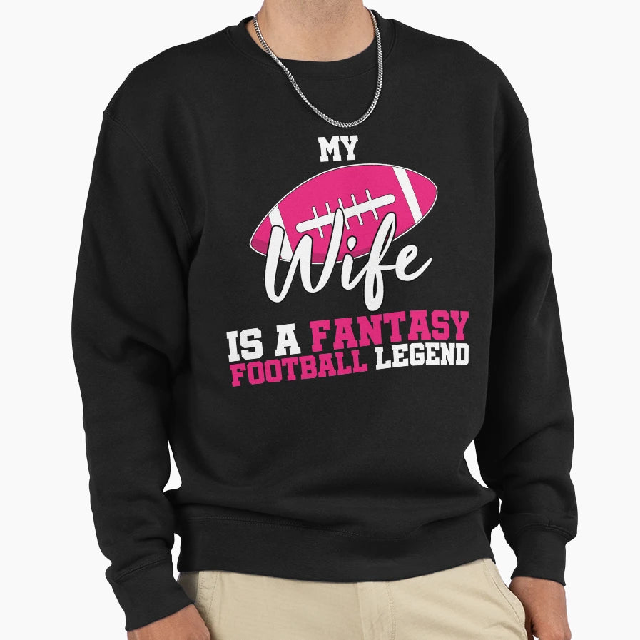 Football Wife T-Shirt - Minimalist Print Men Women - T-Shirt, Sweatshirt, Hoodie