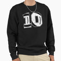 Football 10 Sweatshirt - Fun Novelty Design for Adults - T-Shirt, Sweatshirt, Hoodie