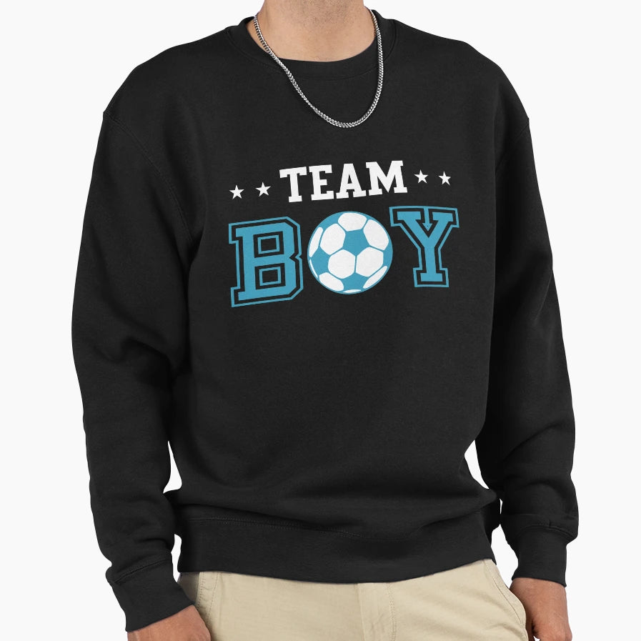 Mens Gender Reveal Party Soccer Sweatshirt - Custom Art Print Men Women - T-Shirt, Sweatshirt, Hoodie