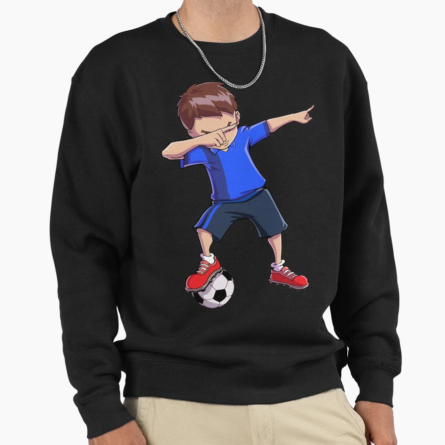 Dabbing Soccer Dab Dance Funny T-Shirt - Streetwear Style for Adults - T-Shirt, Sweatshirt, Hoodie