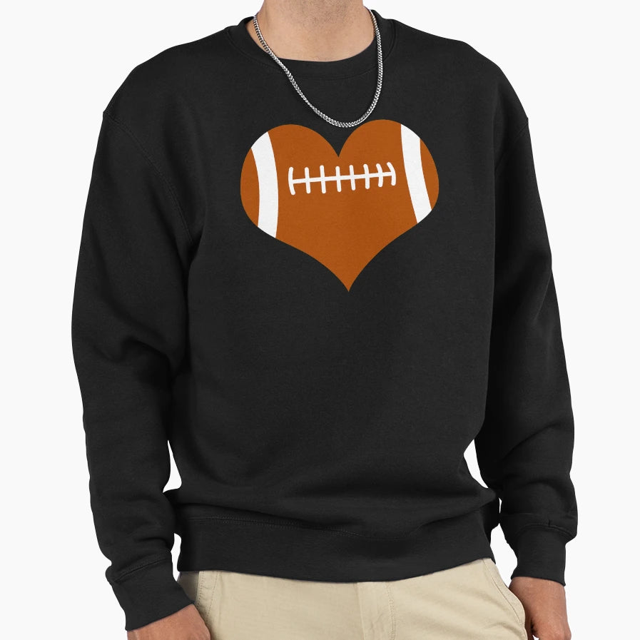 I Love American Football Sports Sweatshirt - Fun Novelty Design for Adults - T-Shirt, Sweatshirt, Hoodie