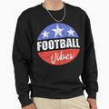American Football Distress Usa Flag T-Shirt - Novelty Apparel Unisex - T-Shirt, Sweatshirt, Hoodie