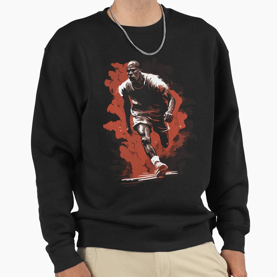 Mj Legendary Basketball Player Sweatshirt - Graphic Print Men Women - T-Shirt, Sweatshirt, Hoodie