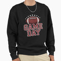 Game Day Football Distressed Sweatshirt - Minimalist Print Men Women - T-Shirt, Sweatshirt, Hoodie