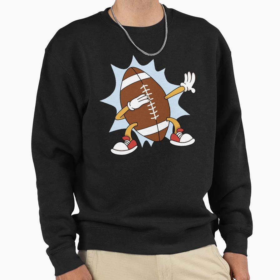 Dabbing Football Sweatshirt - Minimalist Print Unisex - T-Shirt, Sweatshirt, Hoodie