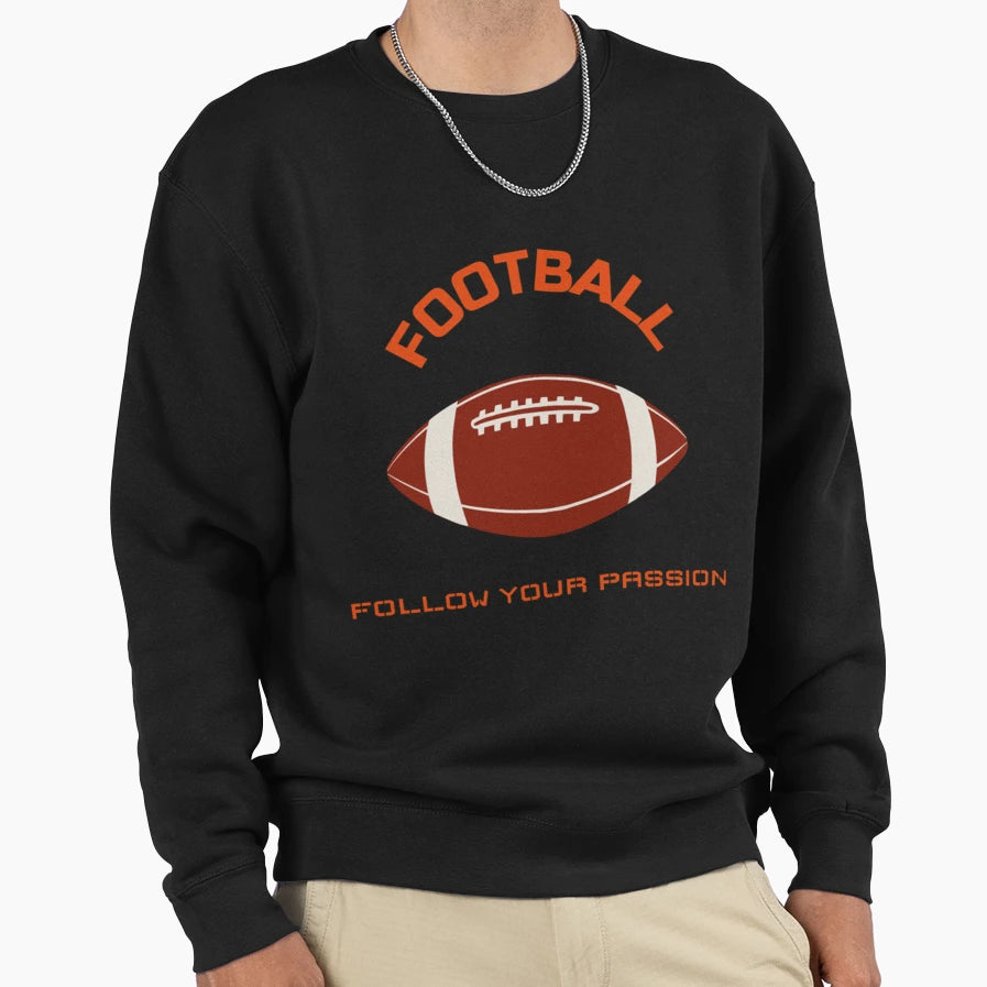 Football Passion T-Shirt - Aesthetic Graphic for Adults - T-Shirt, Sweatshirt, Hoodie