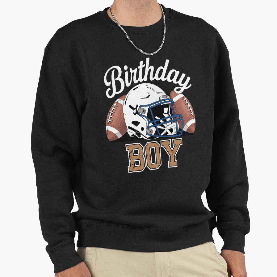 Birthday Football Birthday Party Sweatshirt - Fun Novelty Design Unisex - T-Shirt, Sweatshirt, Hoodie