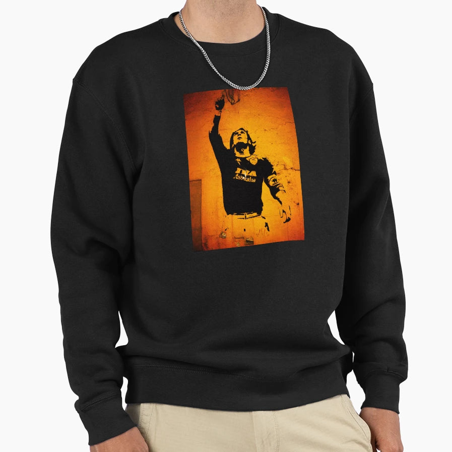 Francesco Totti Mural From Rome Sweatshirt - Streetwear Style Unisex - T-Shirt, Sweatshirt, Hoodie