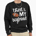 Proud Football Girlfriend Football T-Shirt - Unique Graphic for Adults - T-Shirt, Sweatshirt, Hoodie