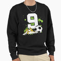Football Birthday 9 Years Old 9Th Sweatshirt - Graphic Print Unisex - T-Shirt, Sweatshirt, Hoodie