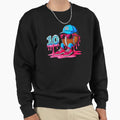 Football 10 Year Old Ice Cream Drip Sweatshirt - Trendy Graphic Unisex - T-Shirt, Sweatshirt, Hoodie