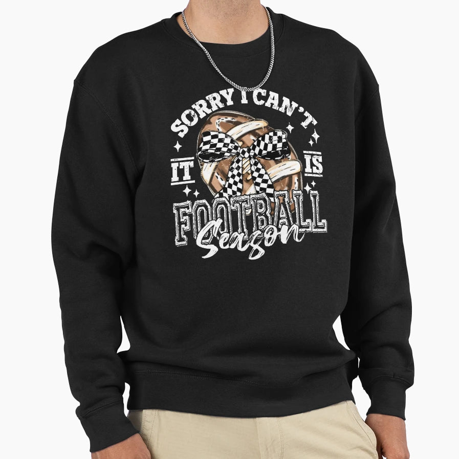 Sorry I Cant It Is Football Sweatshirt - Fun Novelty Design for Adults - T-Shirt, Sweatshirt, Hoodie