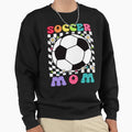 Soccer Mom Checkerboard Sweatshirt - Graphic Print Unisex - T-Shirt, Sweatshirt, Hoodie