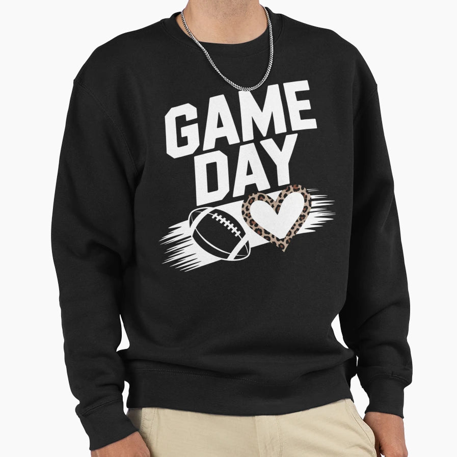 Leopard Love Game Day Sweatshirt - Streetwear Style Unisex - T-Shirt, Sweatshirt, Hoodie