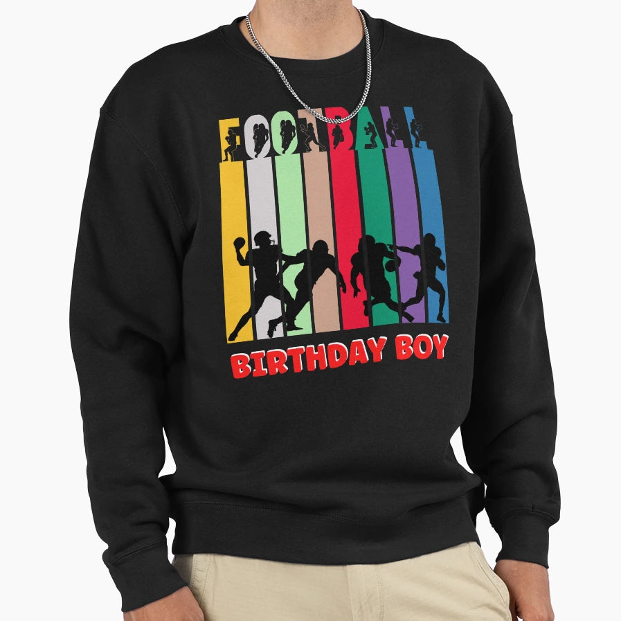 American Football Theme Football Sweatshirt - Aesthetic Graphic Men Women - T-Shirt, Sweatshirt, Hoodie