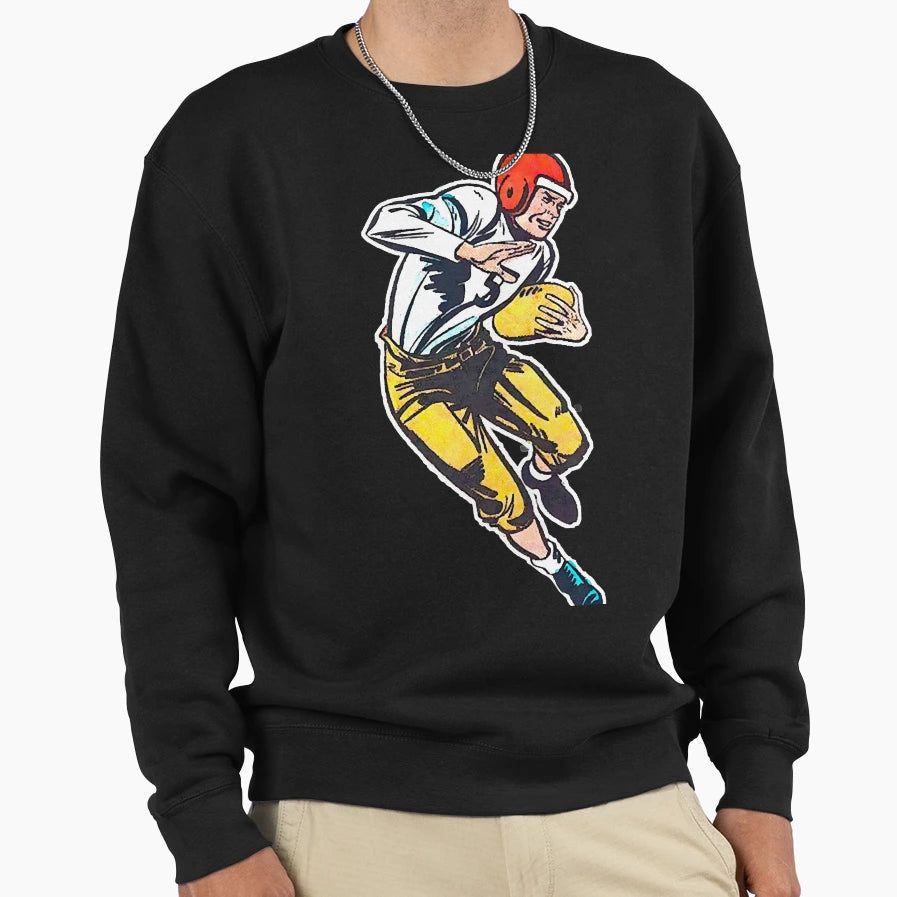 American Football Athlete Sweatshirt - Aesthetic Graphic for Adults - T-Shirt, Sweatshirt, Hoodie